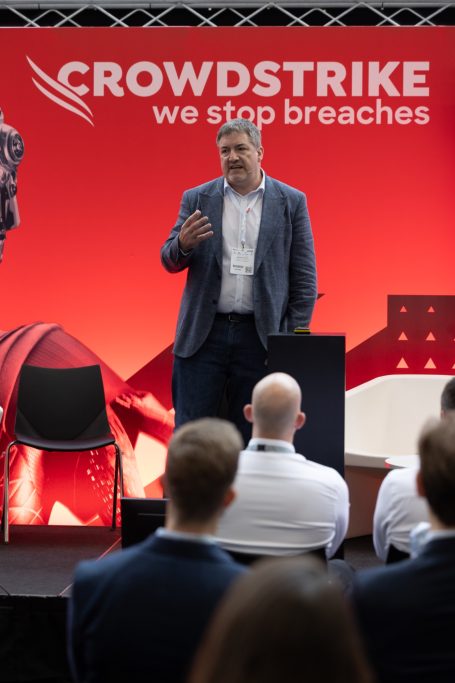 Speaking in the Cyber Security Keynote Theatre at Tech Show Frankfurt, May 2024.