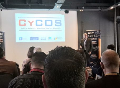 Ashfield Business Leaders event - 12 May 2026 Prof. Furnell talks about SME cyber security needs and presents the CyCOS concept to the Ashfield Business Leaders event on 12 May 2026.