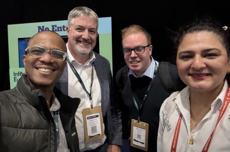 Members of the CyCOS team at Infosecurity Europe 2025, London, June 2025.