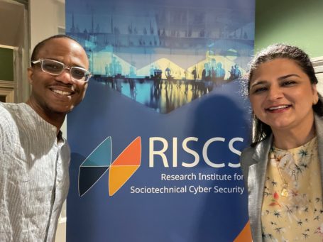 Dr Jason Nurse and Dr Neeshe Khan at the RISCS Annual Conference 2025.