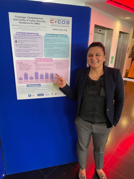 Dr Neeshe Khan at the RISCS Annual Conference 2024, Bristol, March 2024.